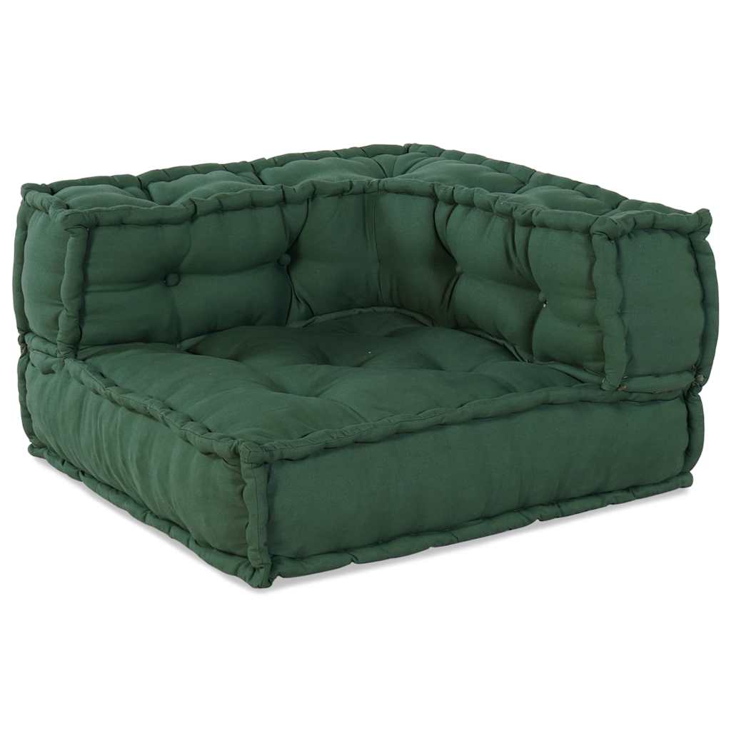 Dvivietė modulinė sofa, žalia, 140x70x36, audinys