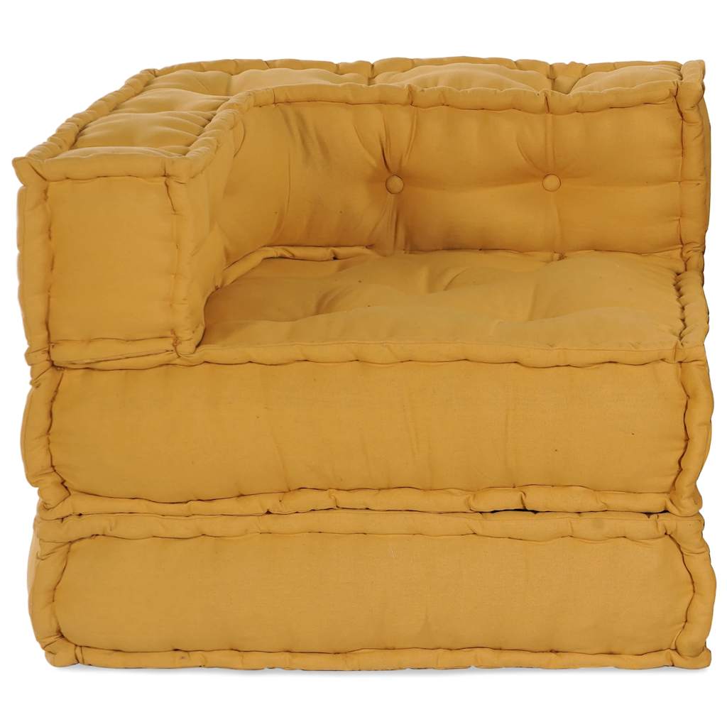 Modulinė sofa, geltona, 70x70x54 cm, audinys