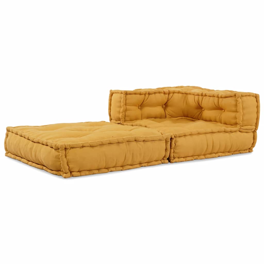Modulinė sofa, geltona, 70x70x54 cm, audinys