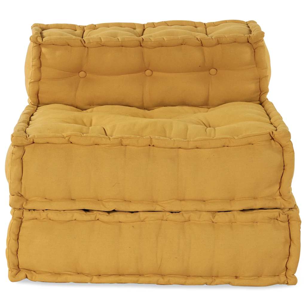 Modulinė sofa, geltona, 70x70x54 cm, audinys