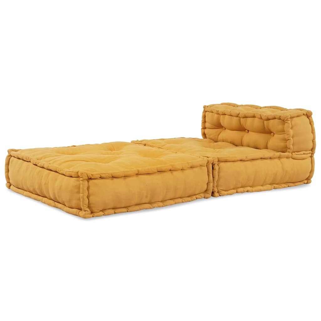Modulinė sofa, geltona, 70x70x54 cm, audinys