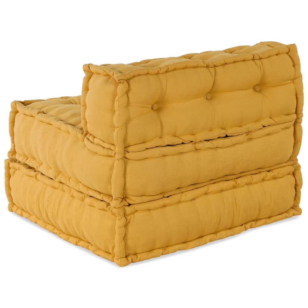 Modulinė sofa, geltona, 70x70x54 cm, audinys