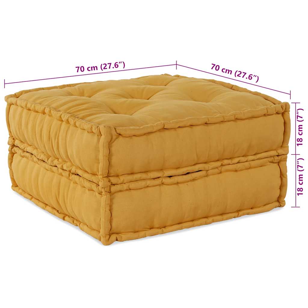 Modulinė sofa, geltona, 70x70x36, audinys