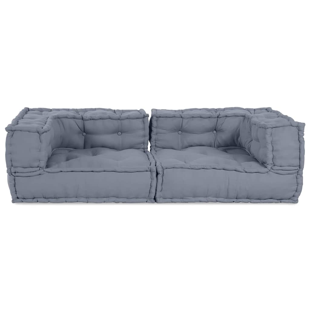 Modulinė sofa 3 pcs Pilka 140 x 70 x 36 cm Audinys