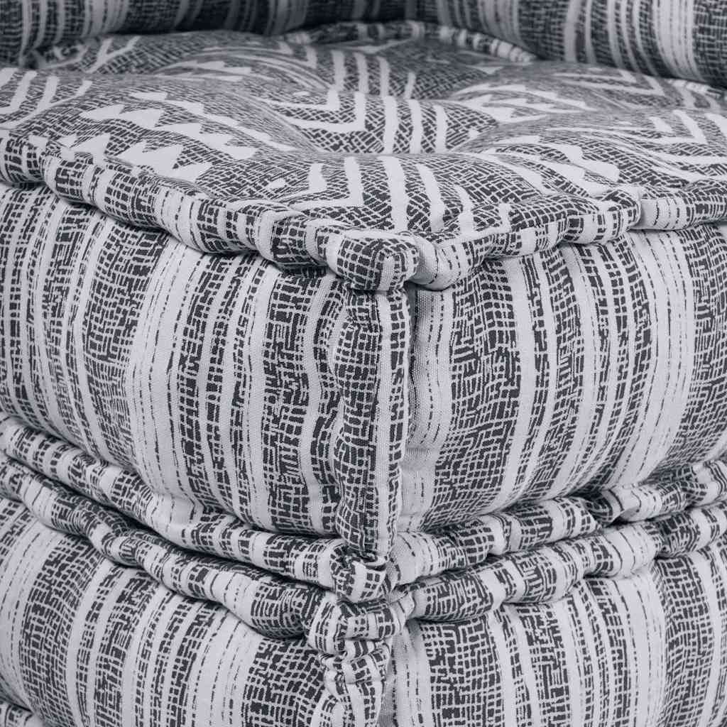 Modulinė sofa Dryžuotas Pilka 70 x 70 x 54 cm audinys