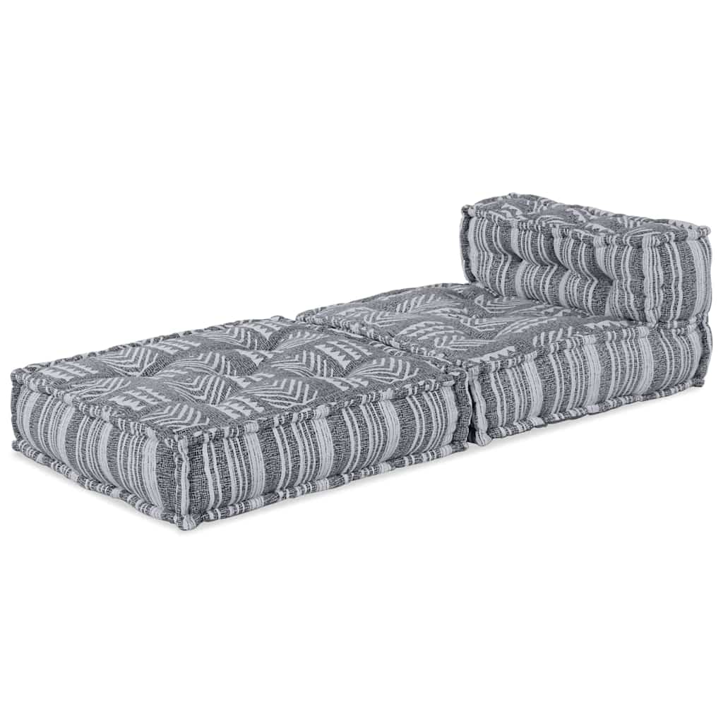 Modulinė sofa Dryžuotas Pilka 70 x 70 x 54 cm audinys
