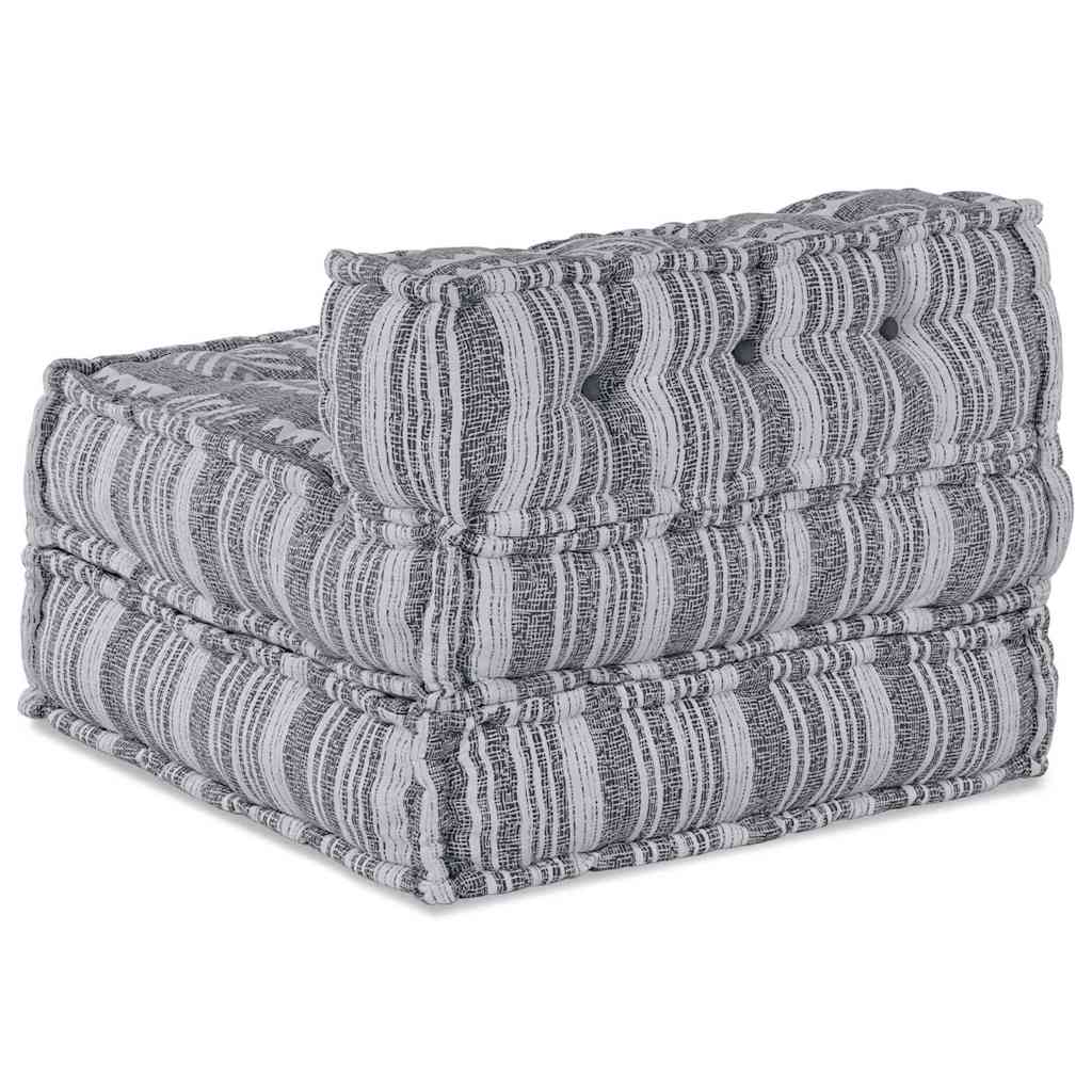 Modulinė sofa Dryžuotas Pilka 70 x 70 x 54 cm audinys