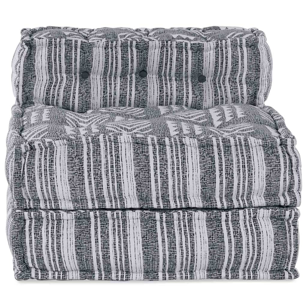 Modulinė sofa Dryžuotas Pilka 70 x 70 x 54 cm audinys