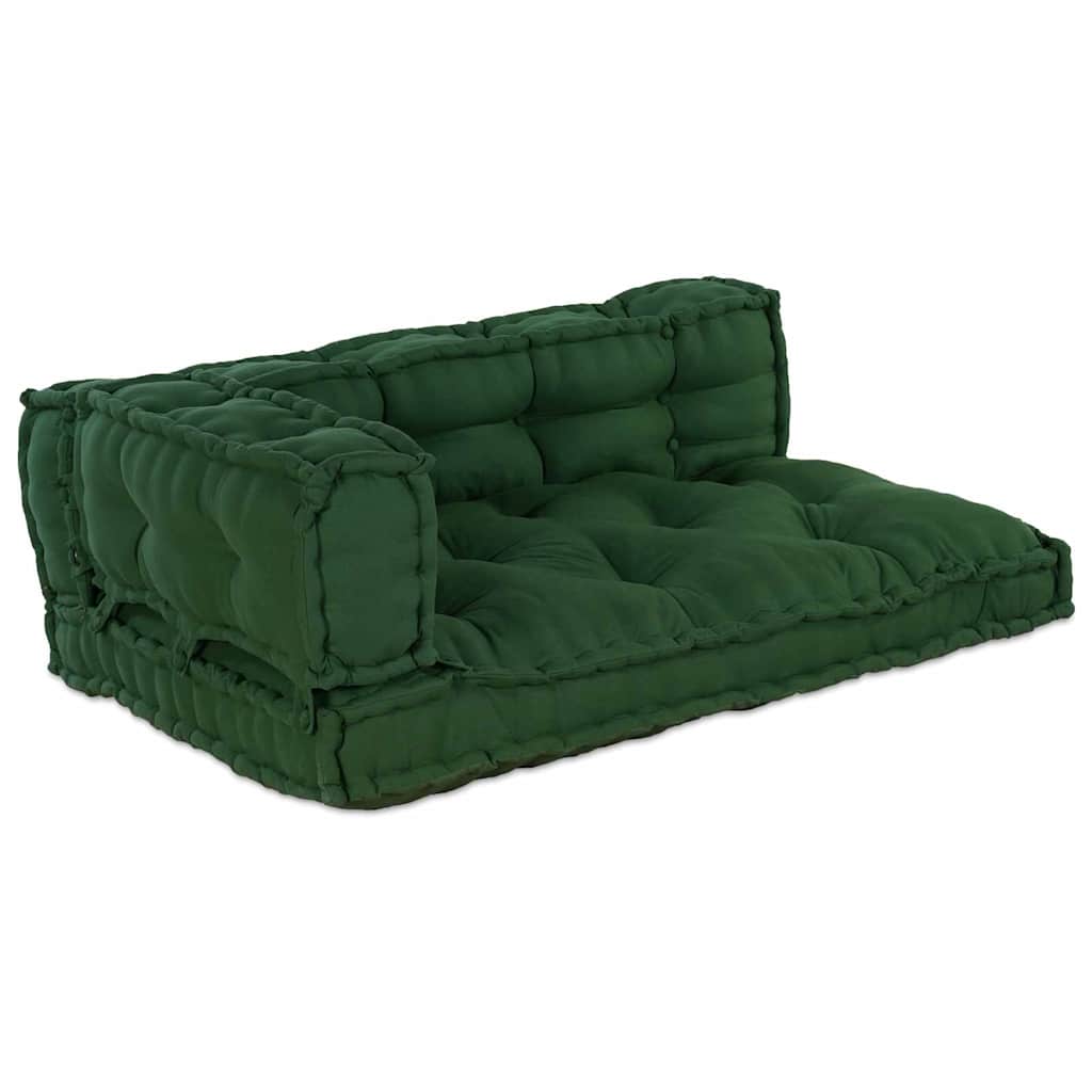 Modern Sofa Cushion 3 pcs Green 120 x 80 x 38 cm