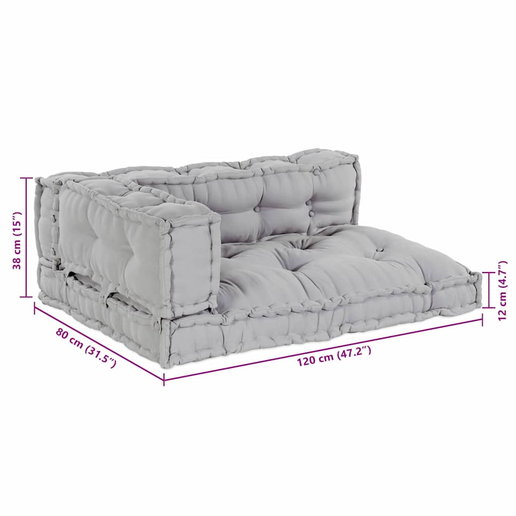 Modern Sofa Cushion Grey Fabric