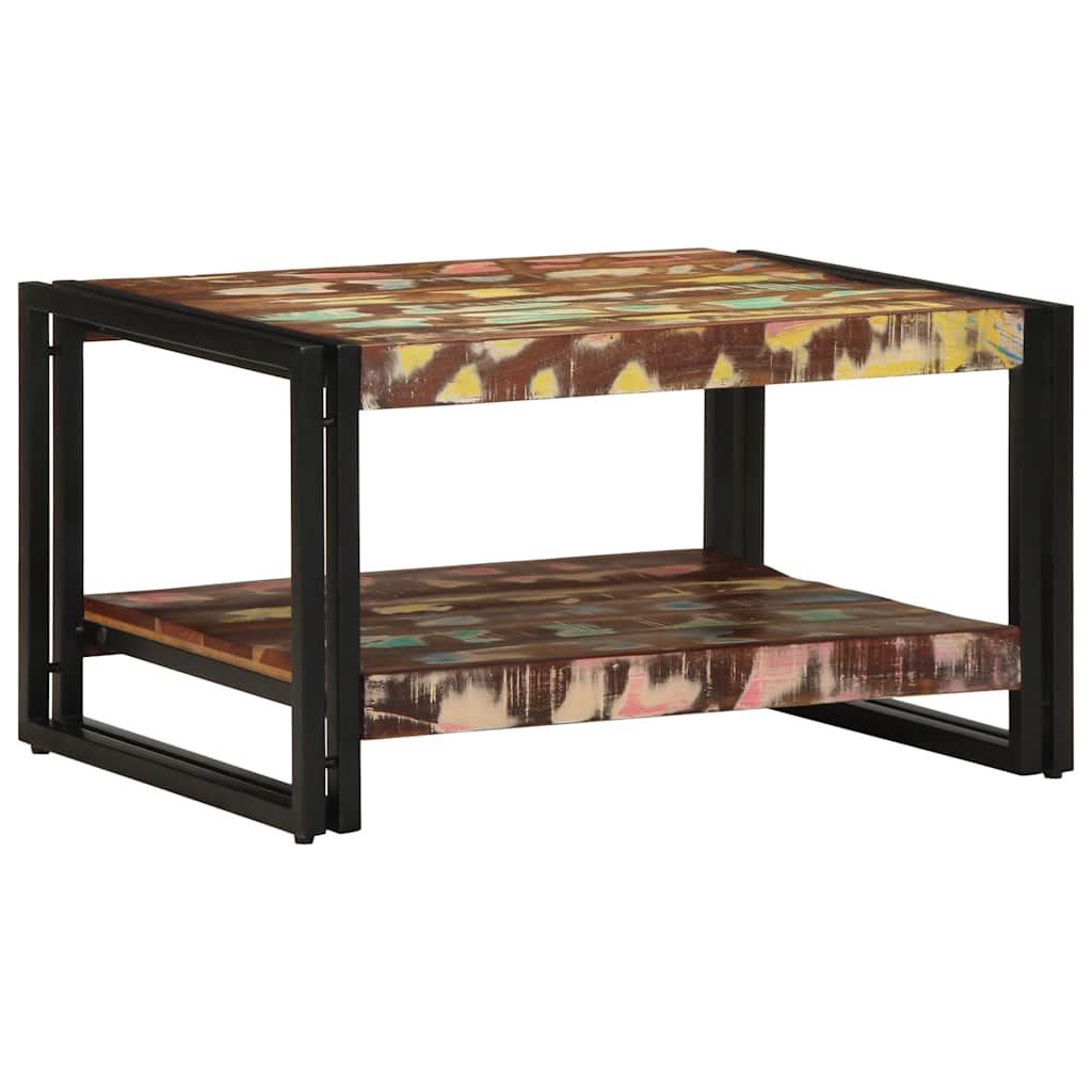 Multicolor coffee table, 70x50x38cm, recycled wood