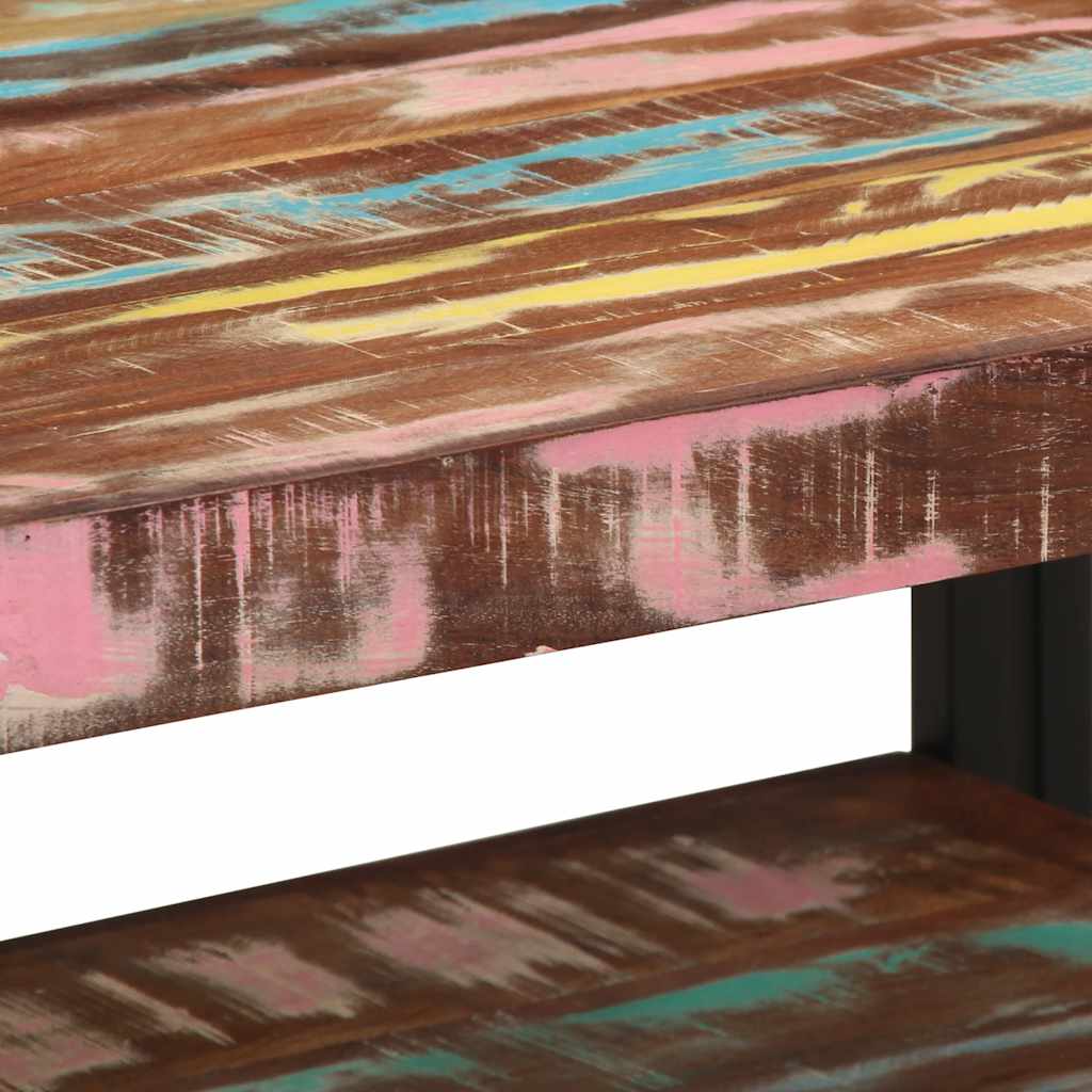 Multicolor coffee table, 70x50x38cm, recycled wood