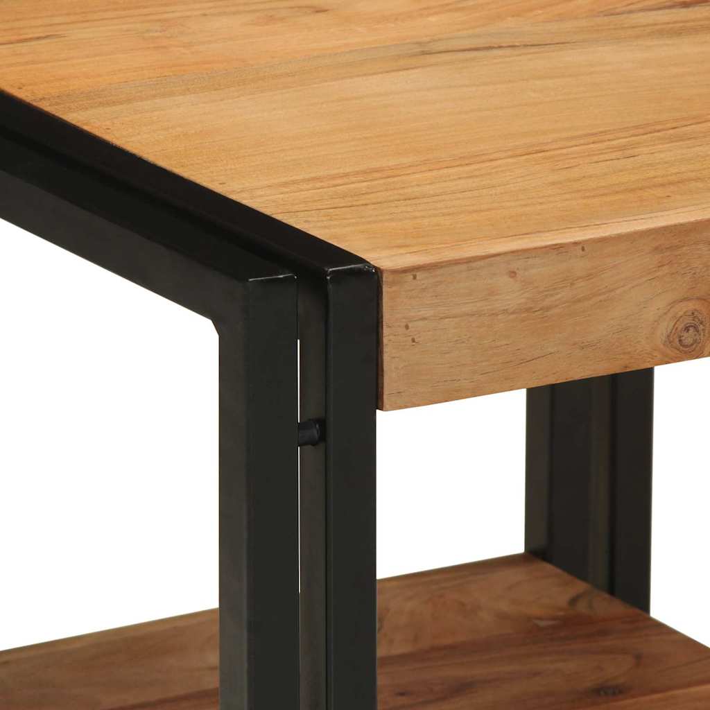 Coffee Table Brown 40 x 40 x 38 cm Solid Acacia Wood