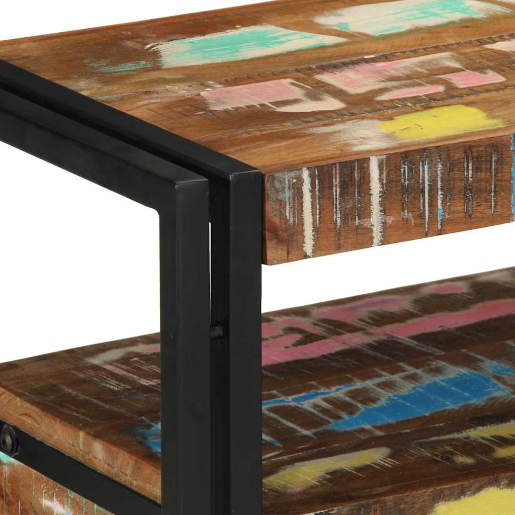 Console table 120 x 33 x 75 cm Solid reclaimed wood