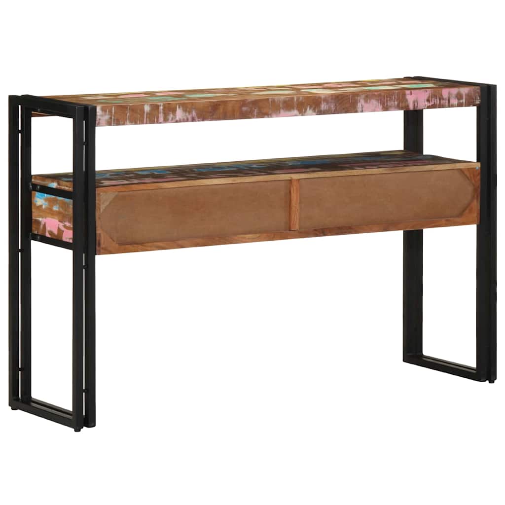 Console table 120 x 33 x 75 cm Solid reclaimed wood