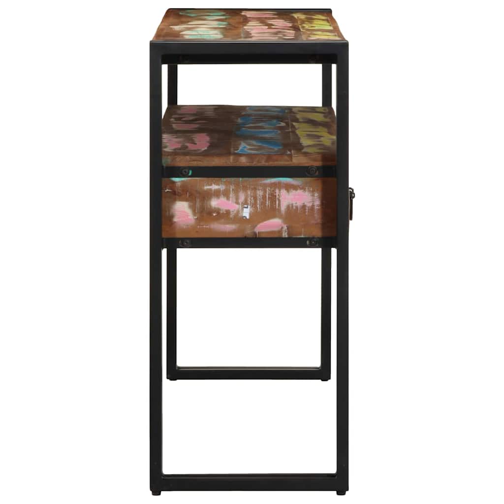 Console table 120 x 33 x 75 cm Solid reclaimed wood