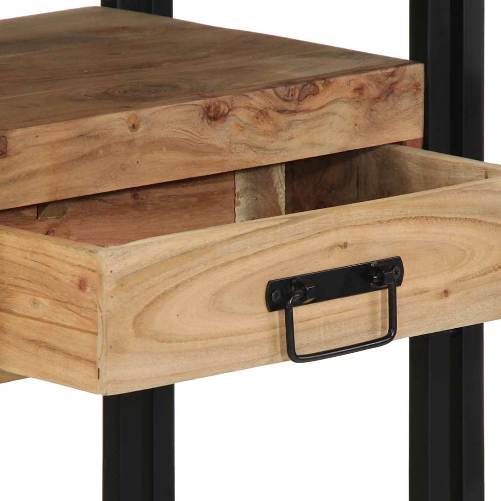 Konsolinis staliukas ROBIN IX, akacijos medienos, juodas