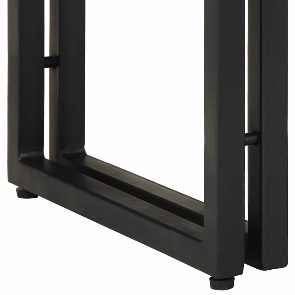 Konsolinis staliukas ROBIN IX, akacijos medienos, juodas