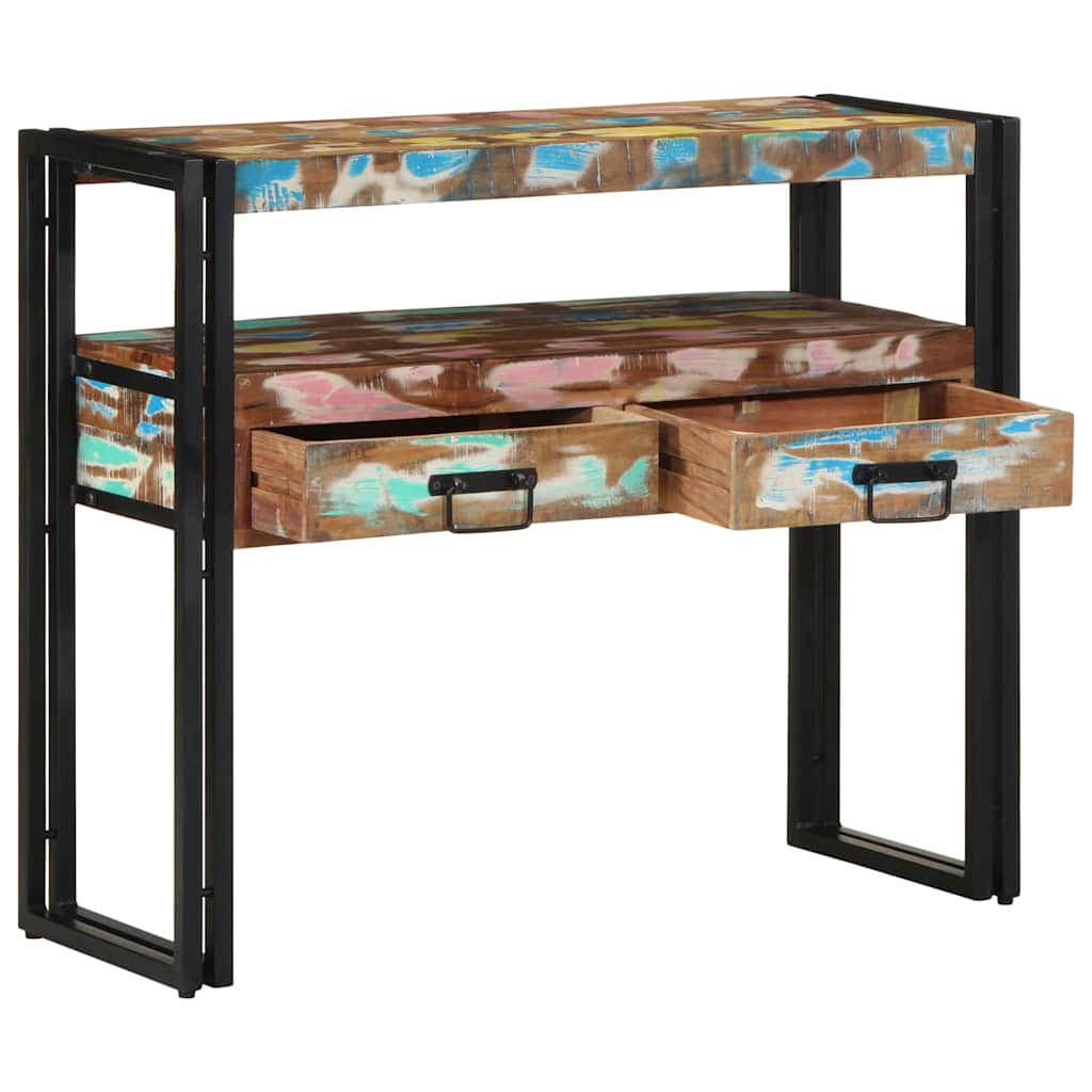 Konsolinis stalas 90 x 33 x 75 cm Kietas atkurtas medis