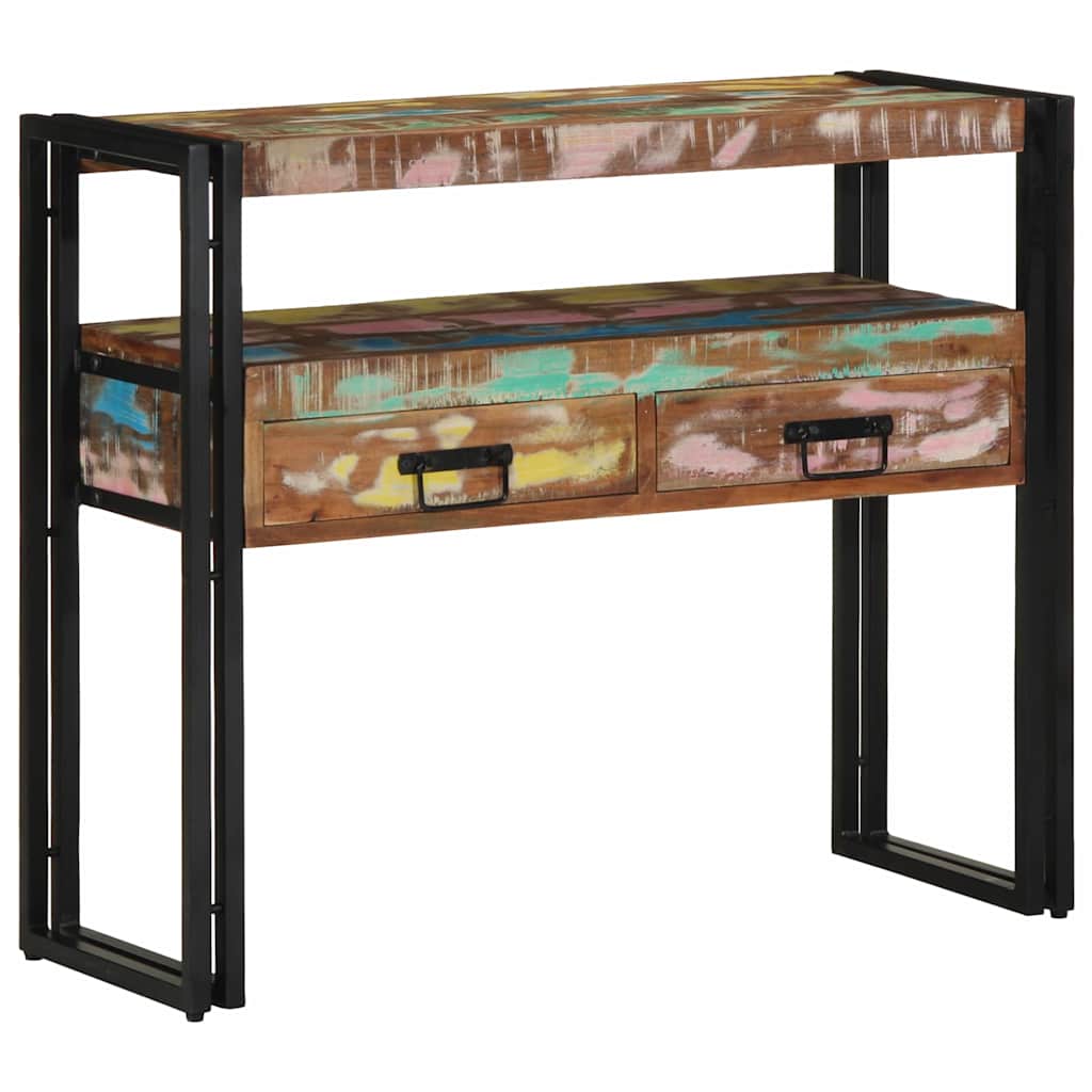Konsolinis stalas 90 x 33 x 75 cm Kietas atkurtas medis