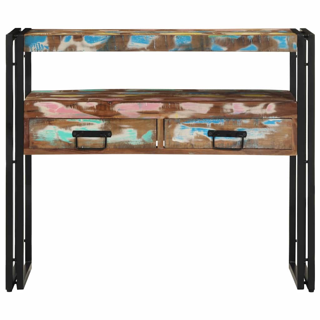 Konsolinis stalas 90 x 33 x 75 cm Kietas atkurtas medis