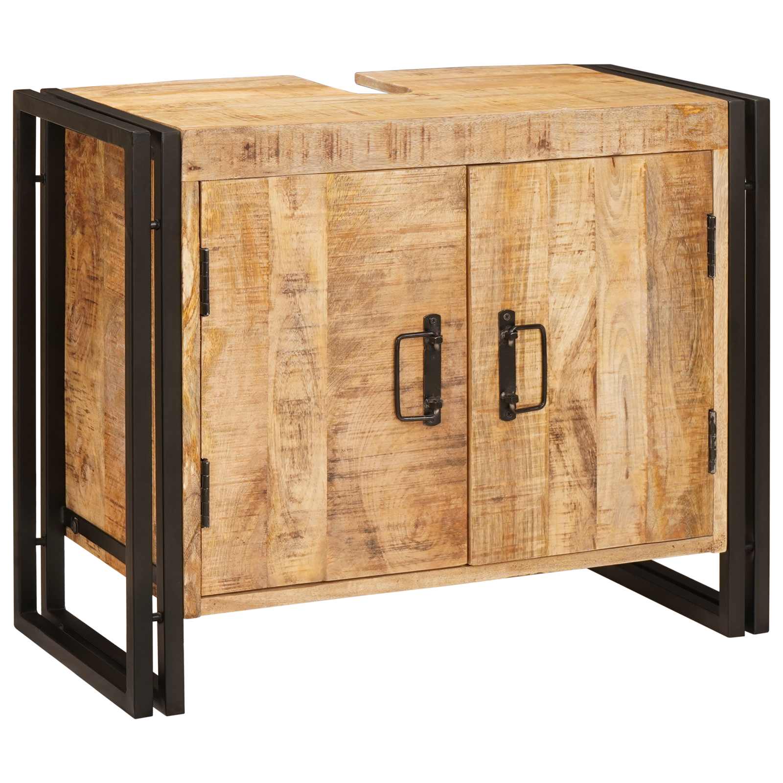 Praustuvo spintelė Ruda 71 x 33 x 58 cm Kietas mango medis