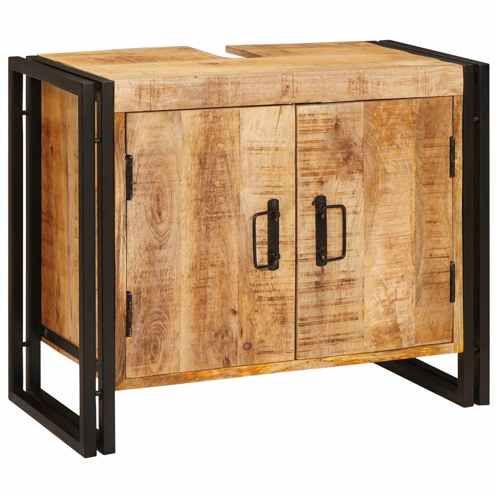 Praustuvo spintelė Ruda 71 x 33 x 58 cm Kietas mango medis