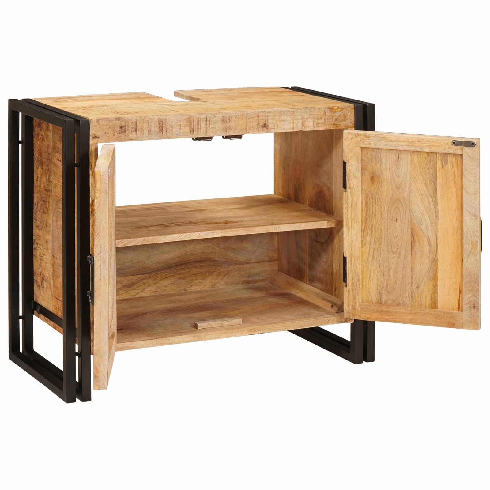Praustuvo spintelė Ruda 71 x 33 x 58 cm Kietas mango medis