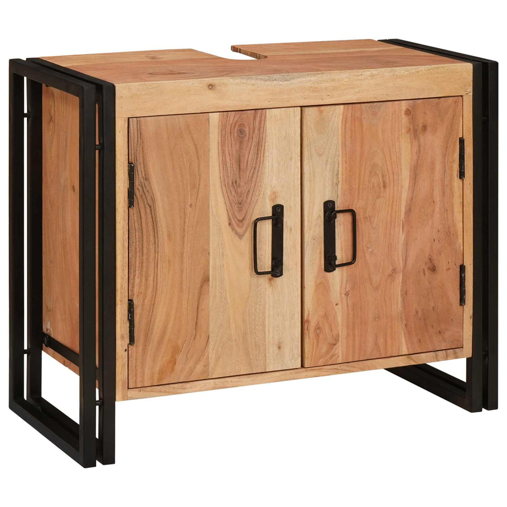 Praustuvo spintelė Ruda 71 x 33 x 58 cm Kietos akacijos mediena