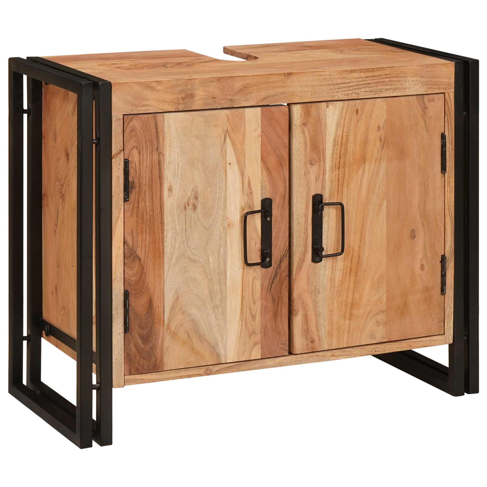 Praustuvo spintelė Ruda 71 x 33 x 58 cm Kietos akacijos mediena