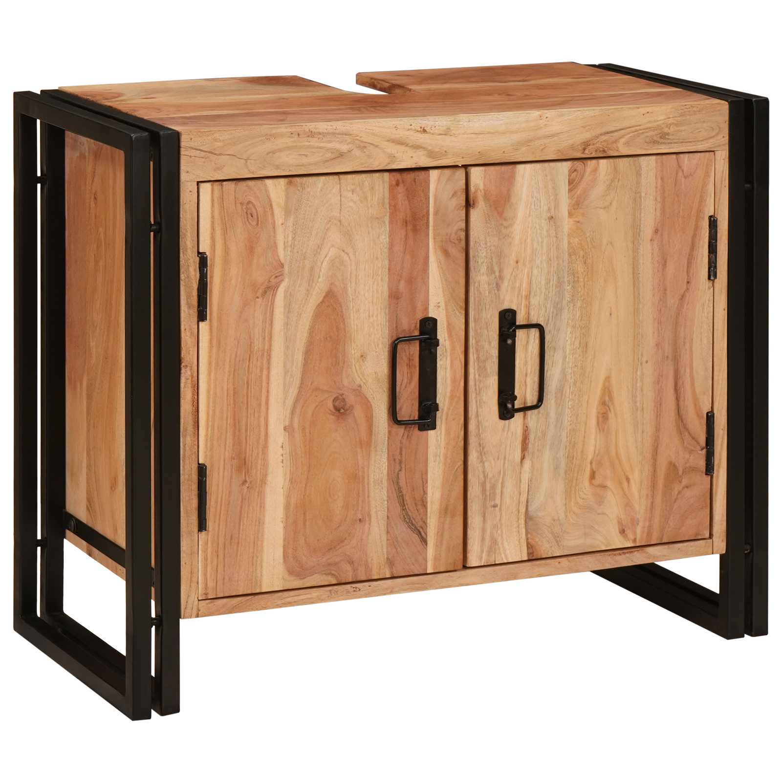 Praustuvo spintelė Ruda 71 x 33 x 58 cm Kietos akacijos mediena