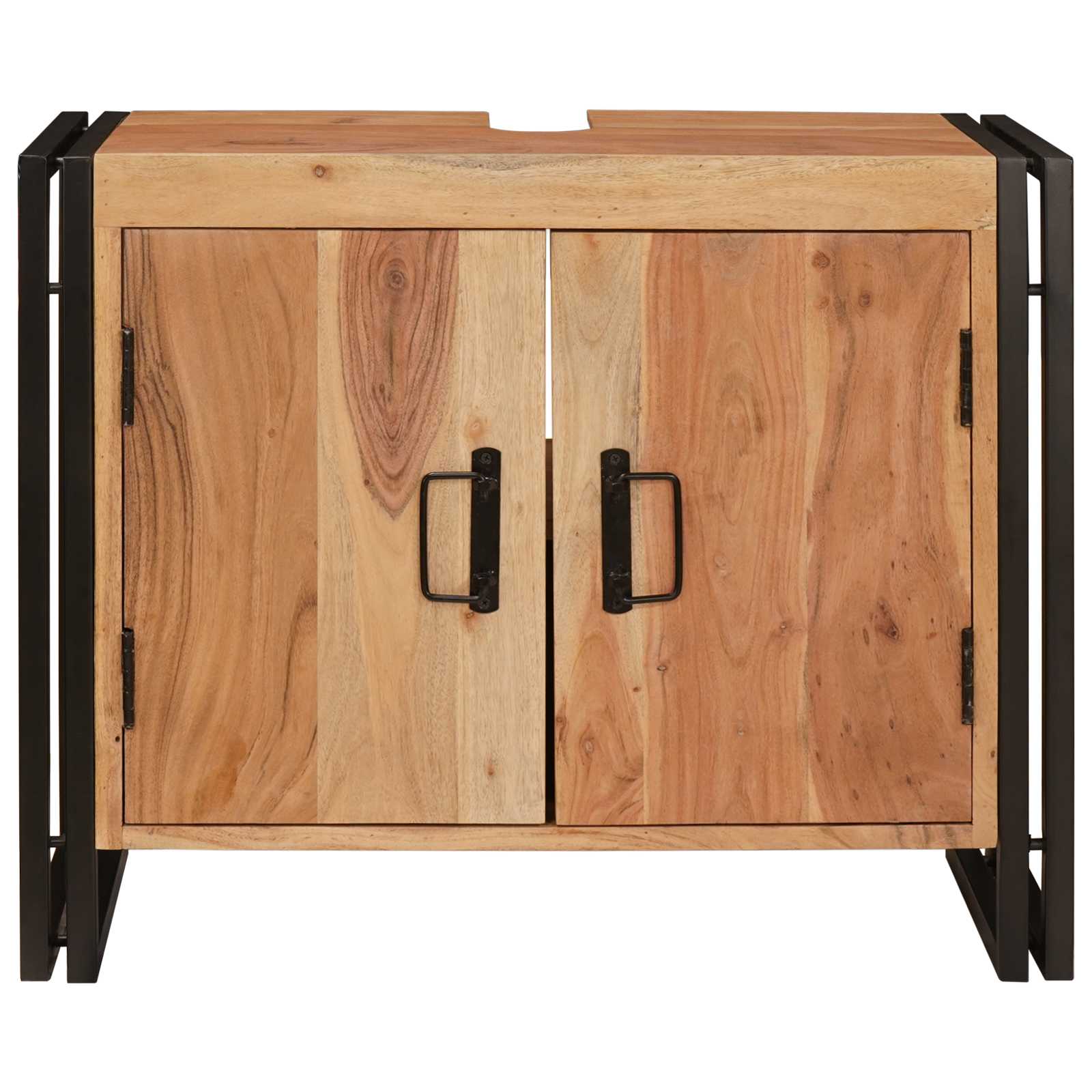 Praustuvo spintelė Ruda 71 x 33 x 58 cm Kietos akacijos mediena