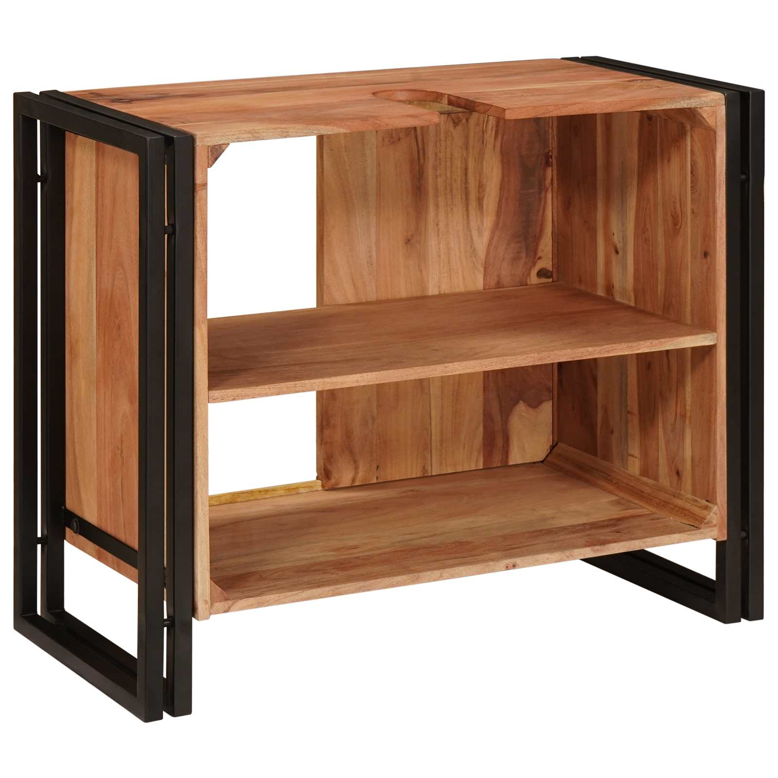 Sink Cabinet Brown 71 x 33 x 58 cm Solid Acacia Wood