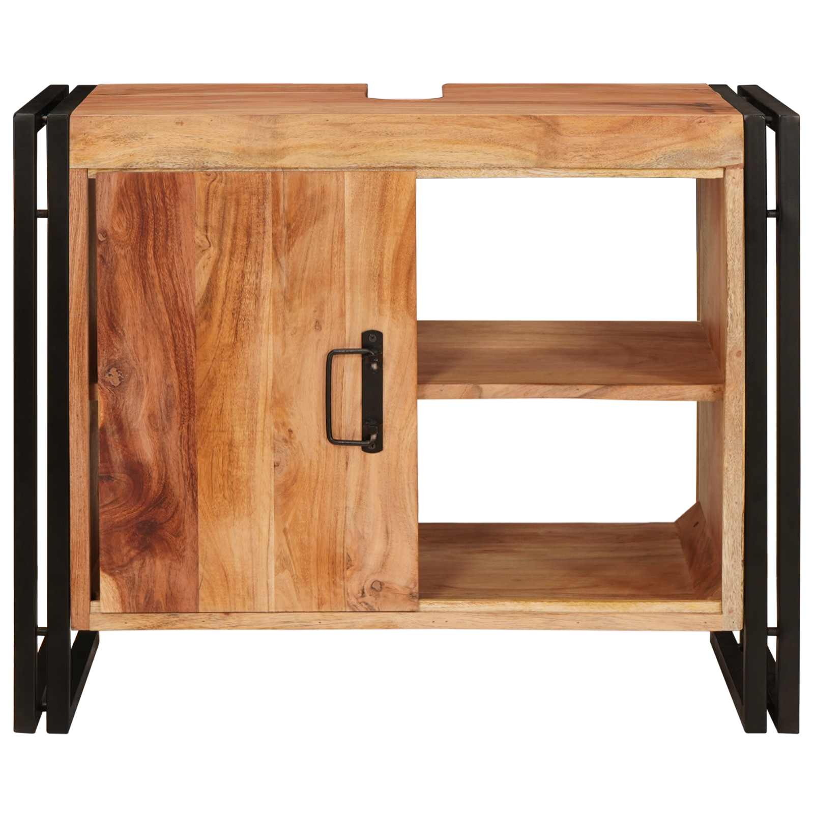 Sink Cabinet Brown 71 x 33 x 58 cm Solid Acacia Wood