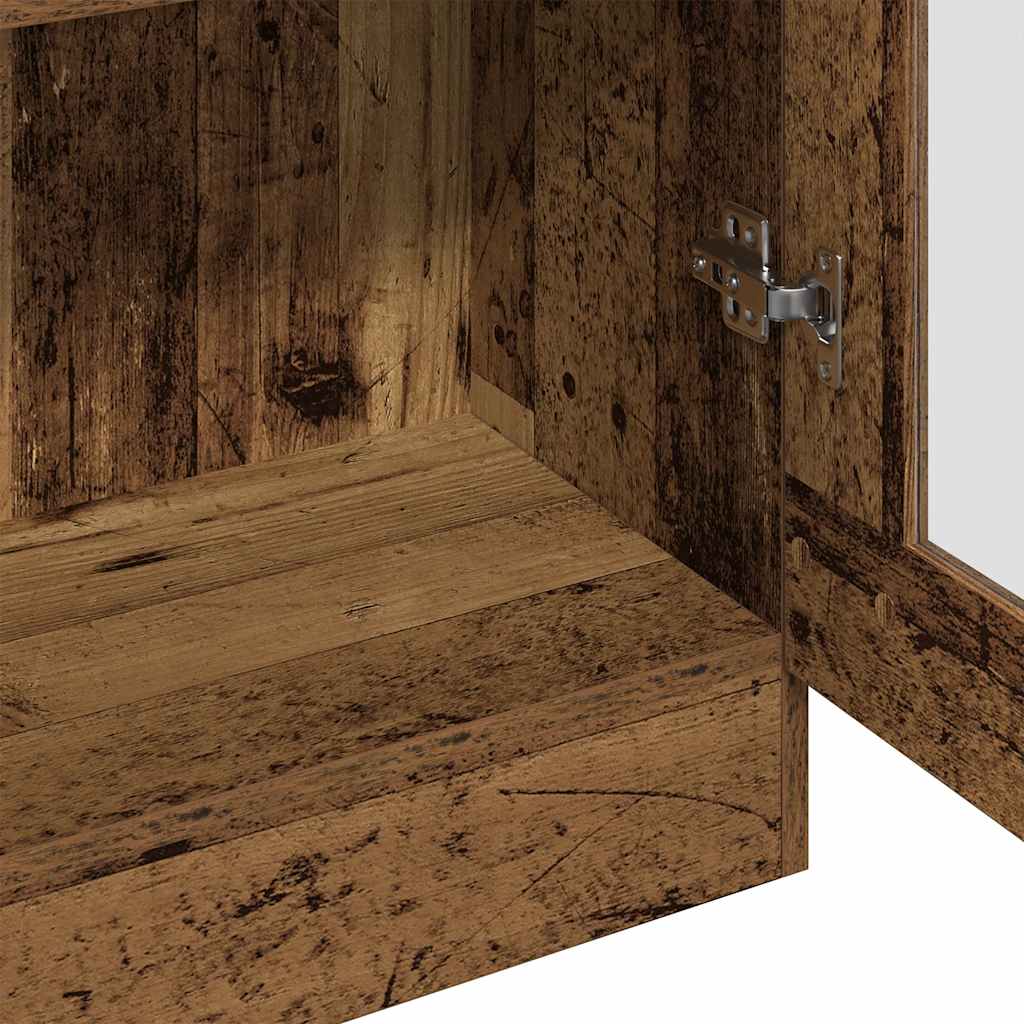 Highboard Old Wood 82,5x30,5x185 cm Engineered Wood