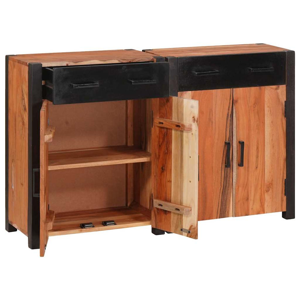 Kabalas 2 pcs Ruda 110 x 30 x 75 cm Akacijos medienos masyvas