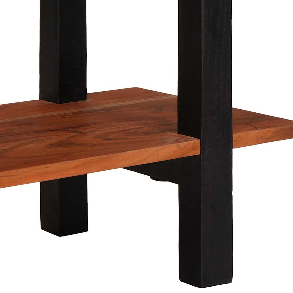 Konsolinis stalas su stalčių Ruda ir juoda 110 x 30 x 75 cm