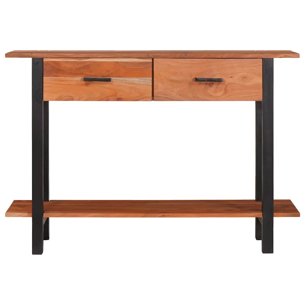 Konsolinis stalas su stalčių Ruda ir juoda 110 x 30 x 75 cm