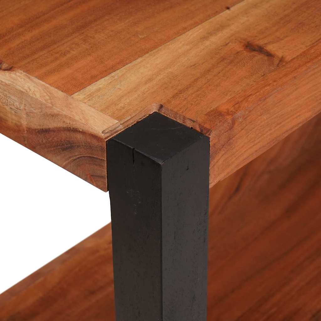 Grāmatu plaukts Brūns 80 x 30 x 75 cm Akācijas masīvkoks