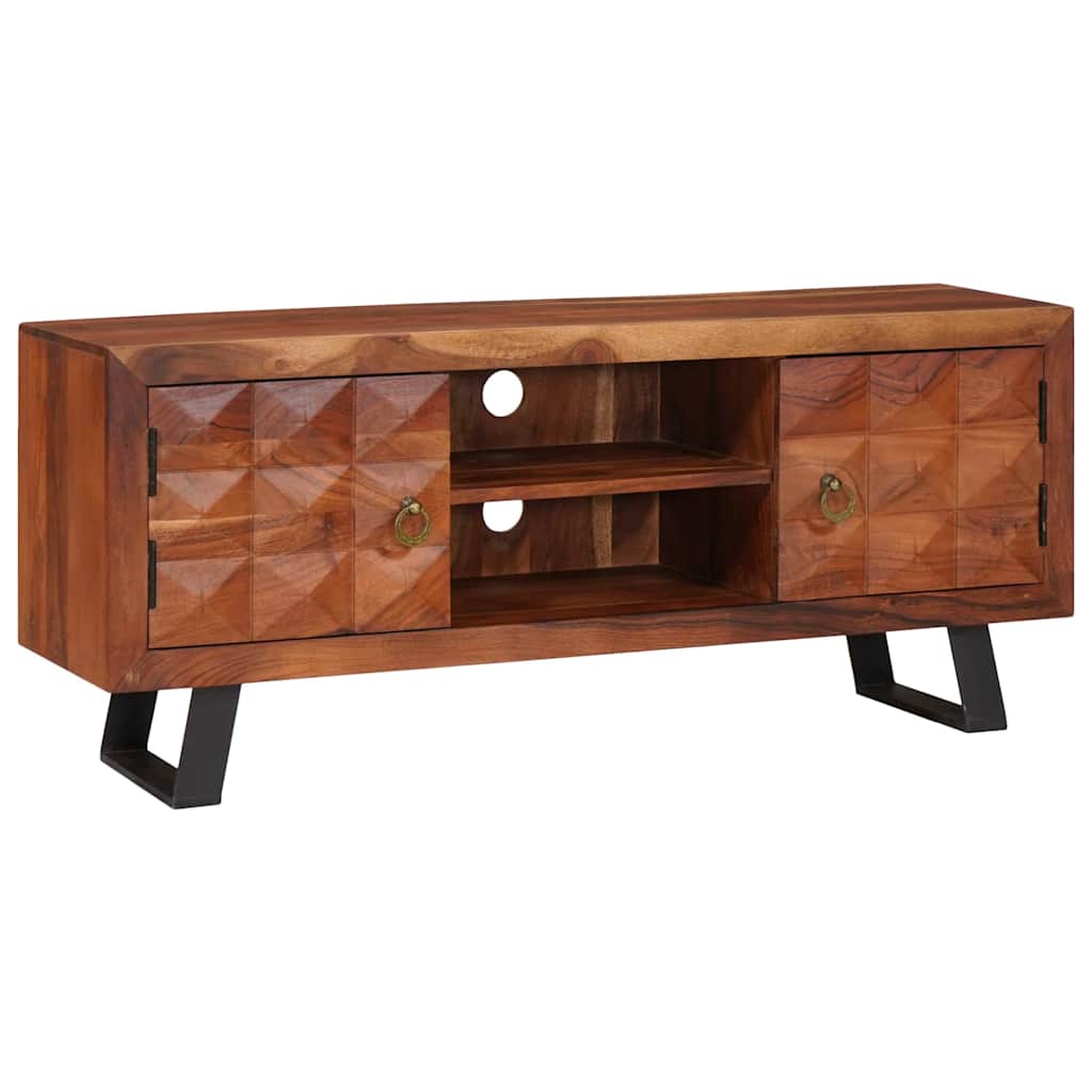 Televizoriaus spintelė su lentyna honey brown 112 x 30 x 48 cm