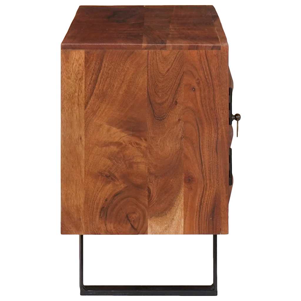 Televizoriaus spintelė su lentyna honey brown 112 x 30 x 48 cm