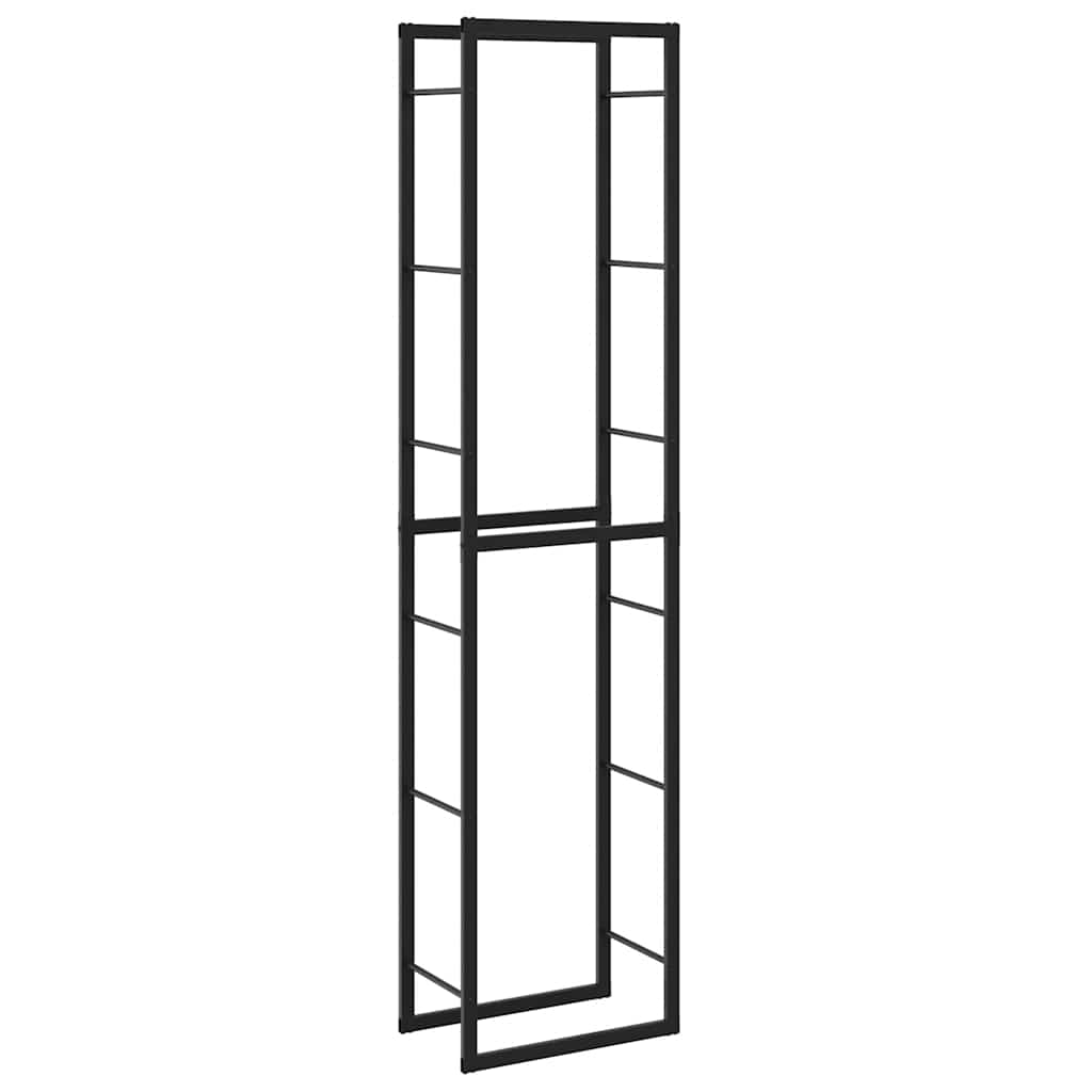 Malkų lentyna Juoda 50x30x209 cm Plienas
