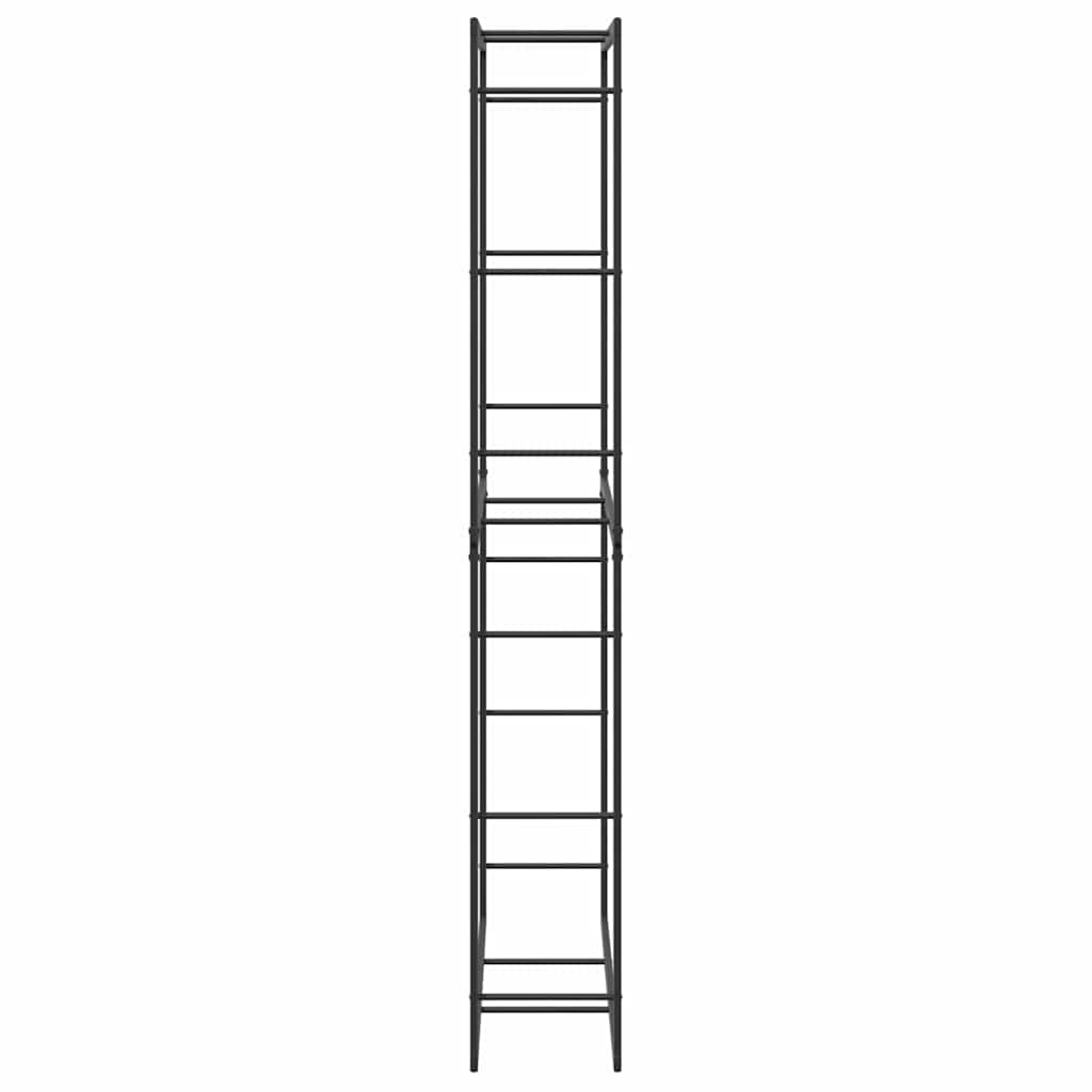 Malkų lentyna Juoda 100x30x209 cm Plienas