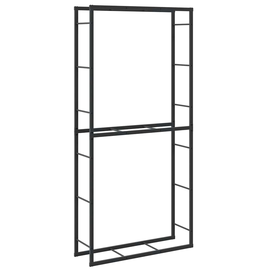 Malkų lentyna Juoda 100x30x209 cm Plienas