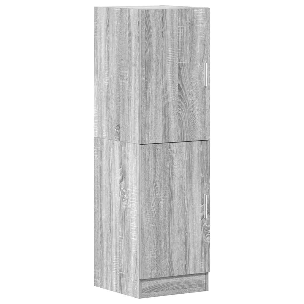 Kitchen cabinet set, 3-piece, grey oak, wood