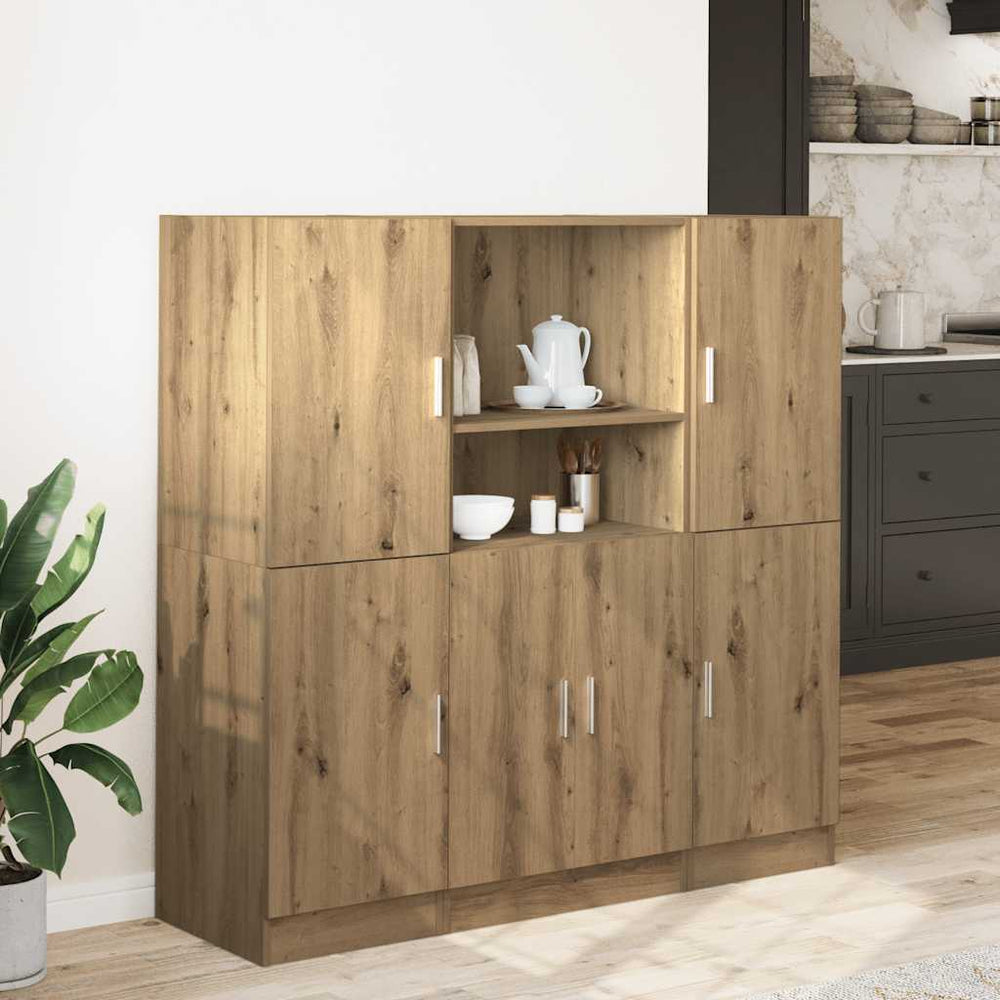 3 dalių virtuvės spintelių rinkinys Artisan ąžuolas