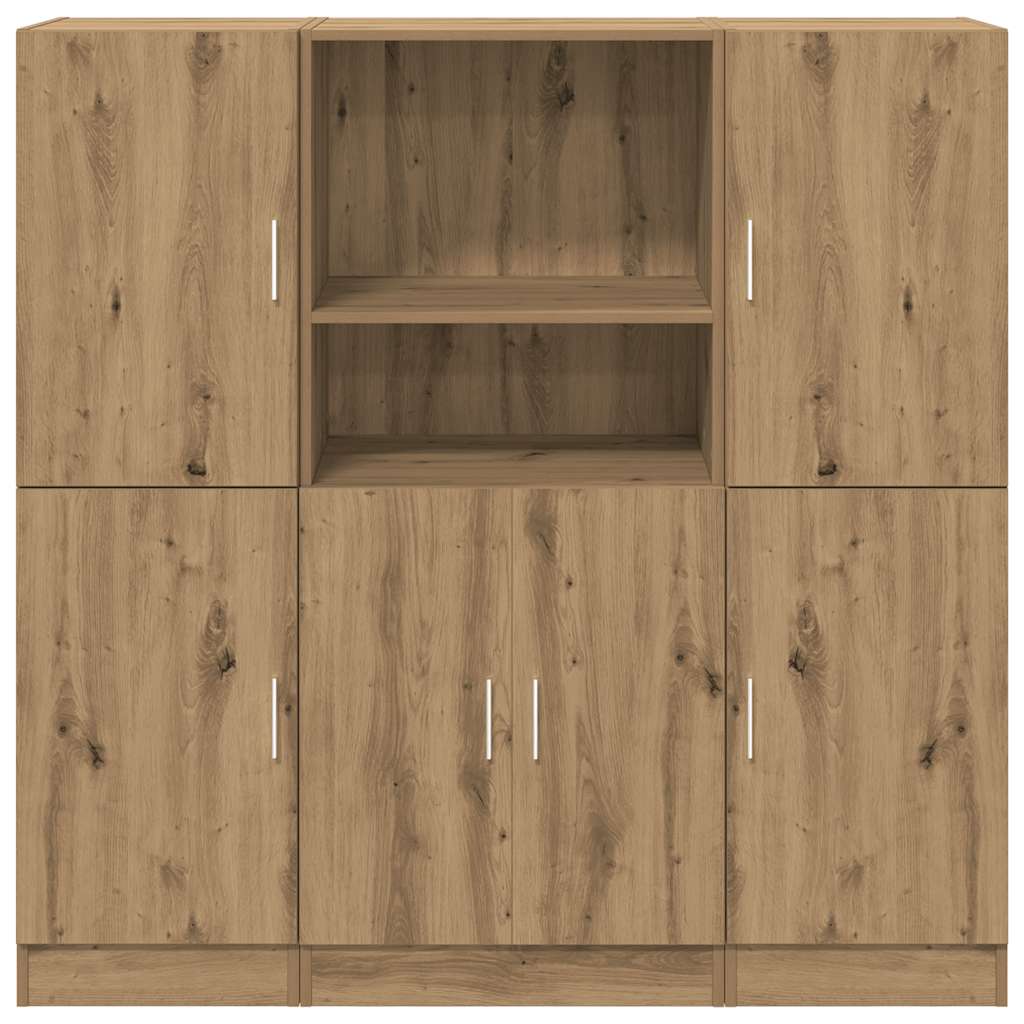 3 dalių virtuvės spintelių rinkinys Artisan ąžuolas
