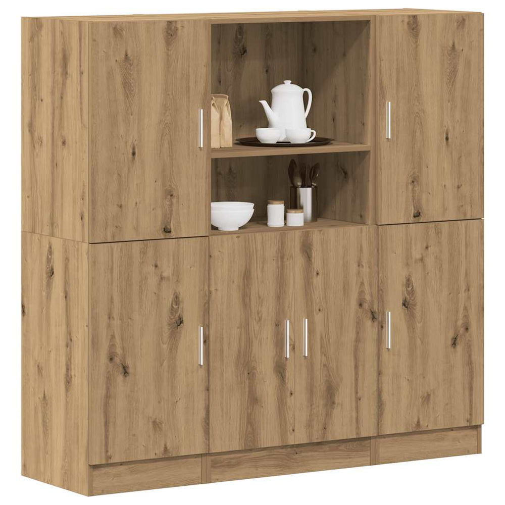 3 dalių virtuvės spintelių rinkinys Artisan ąžuolas