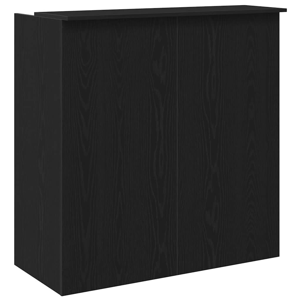 Recepcijas galds, melns ozols, 100x50x103,5 cm, apstrādāta koksne