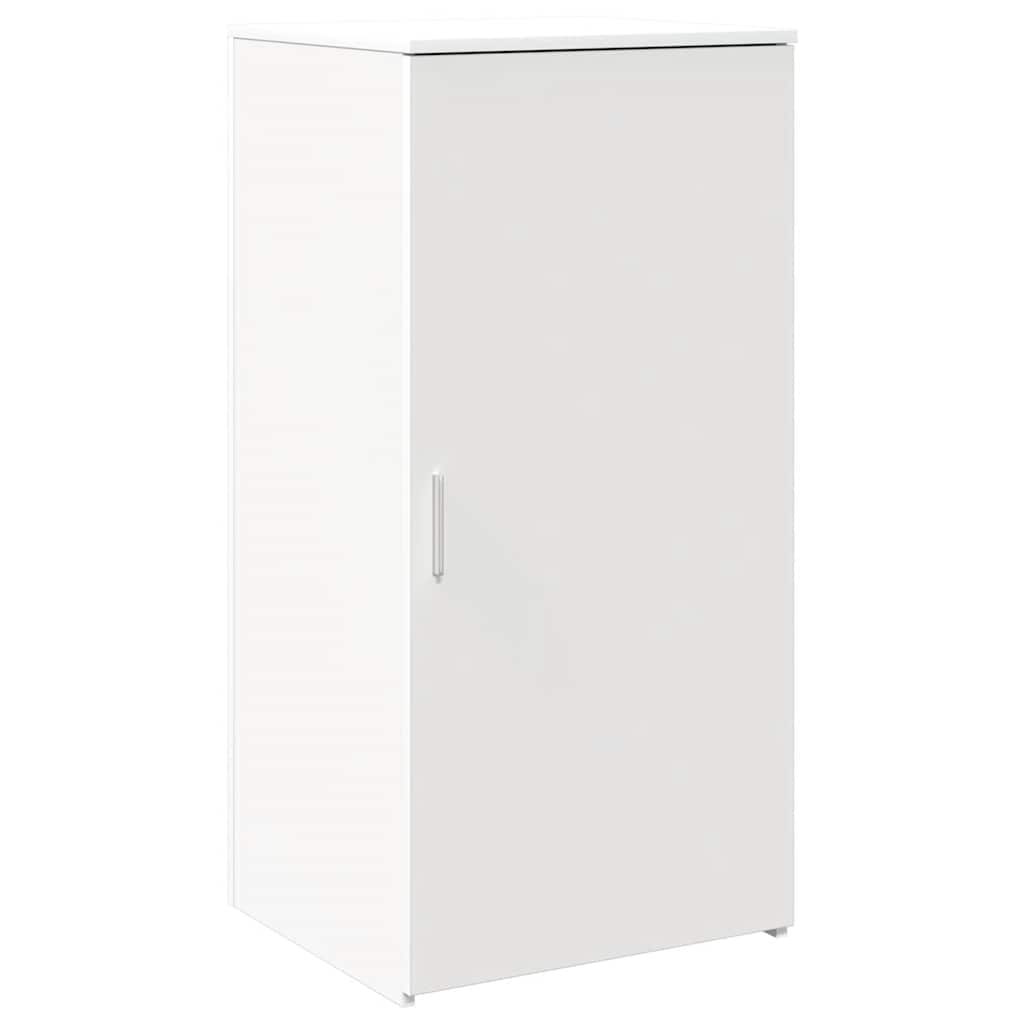 Reception desk, white, 200x50x103.5 cm, engineered wood